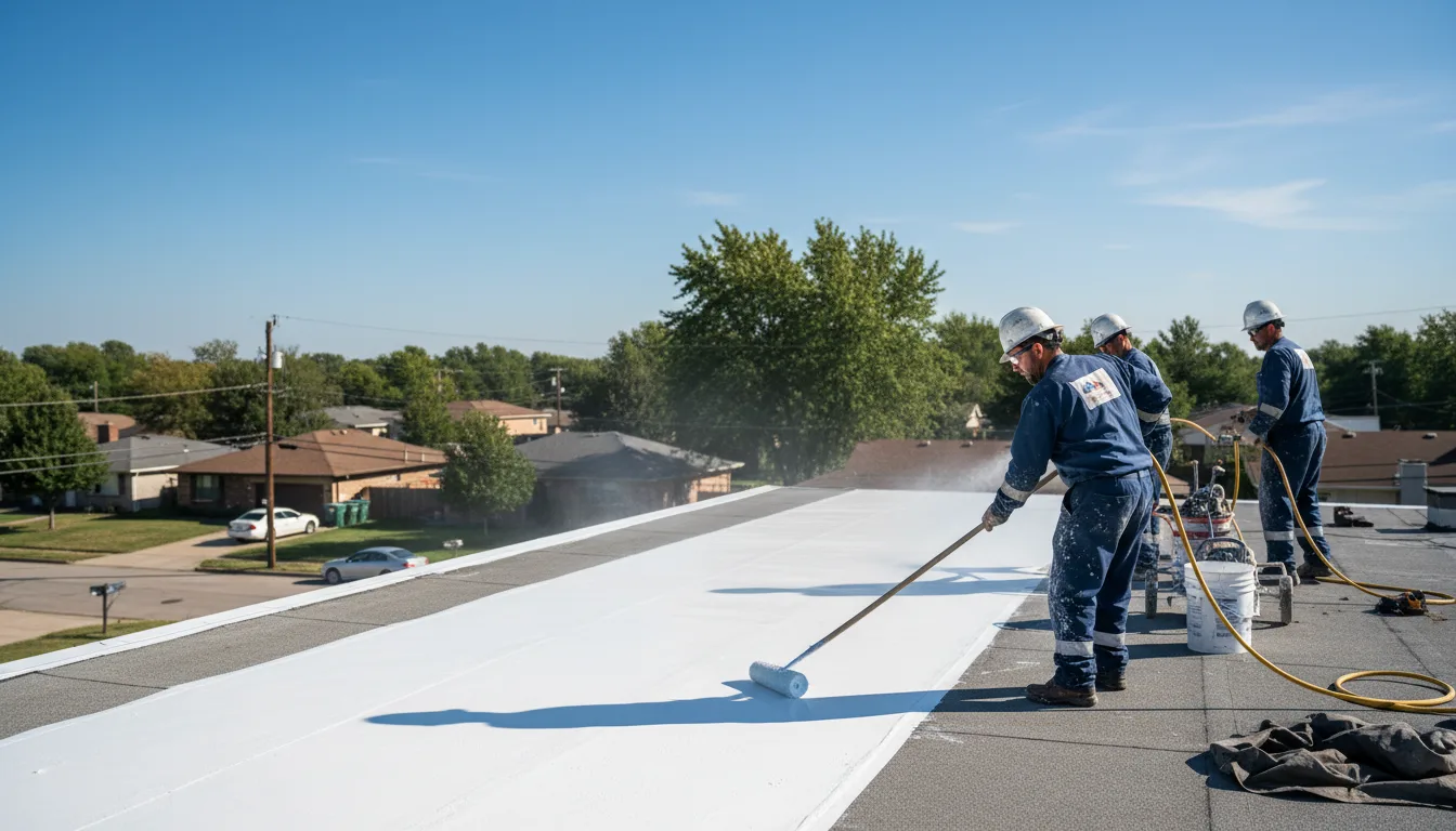 Commercial roof coating in New Bloomington, OH near me
